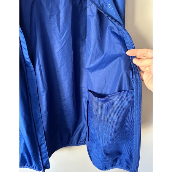 Vintage 90s Men’s Basic Editions Blue Windbreaker Zip Up Jacket - Picture 8 of 10